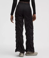 Ruched High-Rise Wide-Leg Pant | Women's Pants