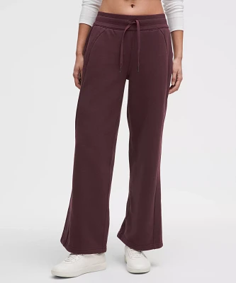 Scuba Mid-Rise Wide-Leg Pant *Short | Women's Sweatpants