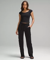 Soft Jersey Straight-Leg Mid-Rise Pant *Tall | Women's Pants