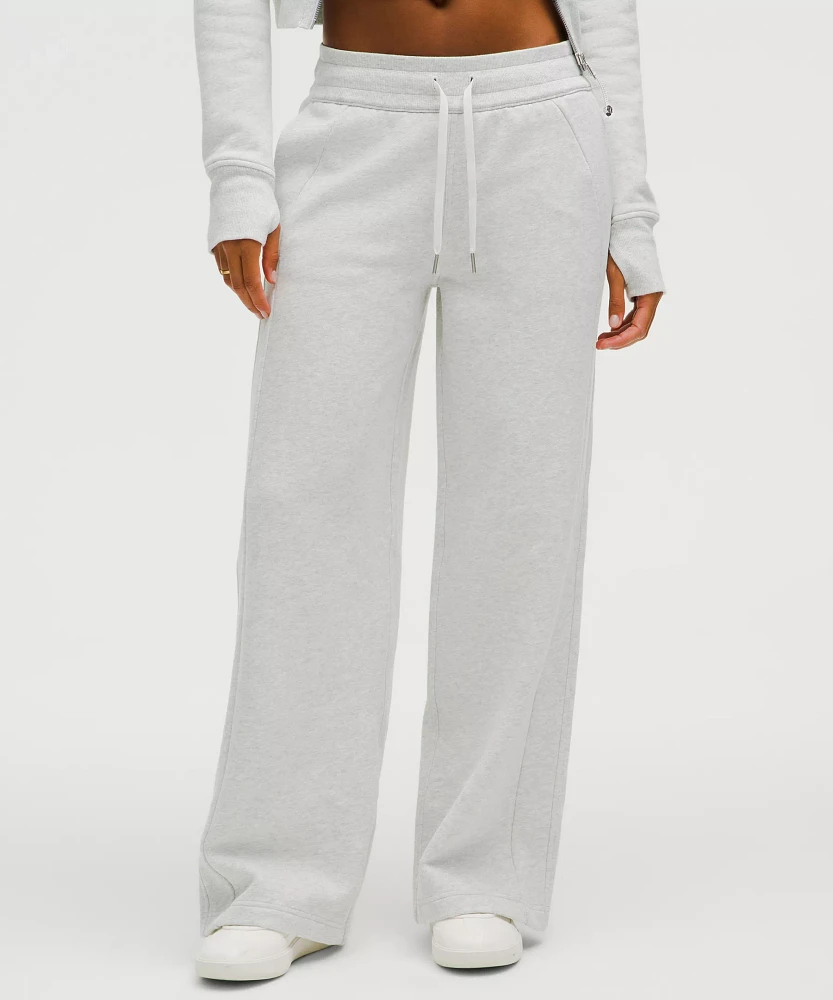 Scuba Mid-Rise Wide-Leg Pant *Short | Women's Sweatpants