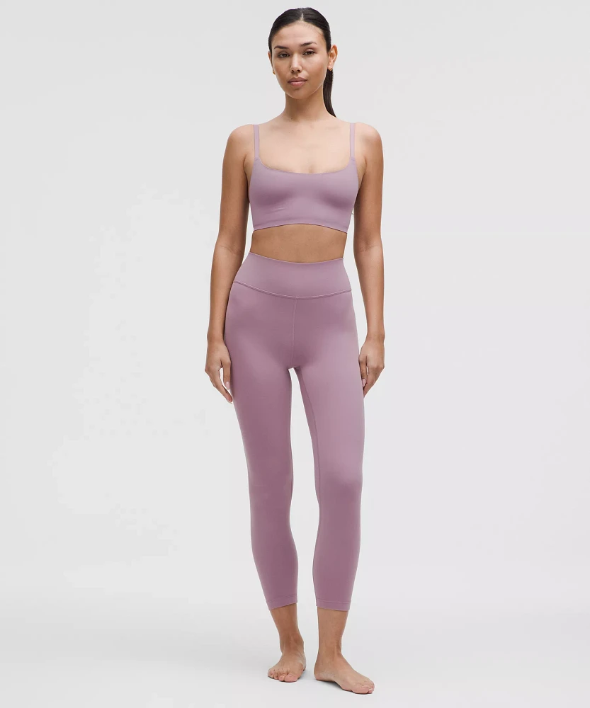 Groove High-Rise Ribbed Panel Tight 25" | Women's Leggings/Tights