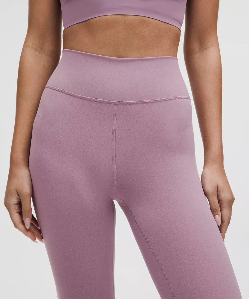 Groove High-Rise Ribbed Panel Tight 25" | Women's Leggings/Tights
