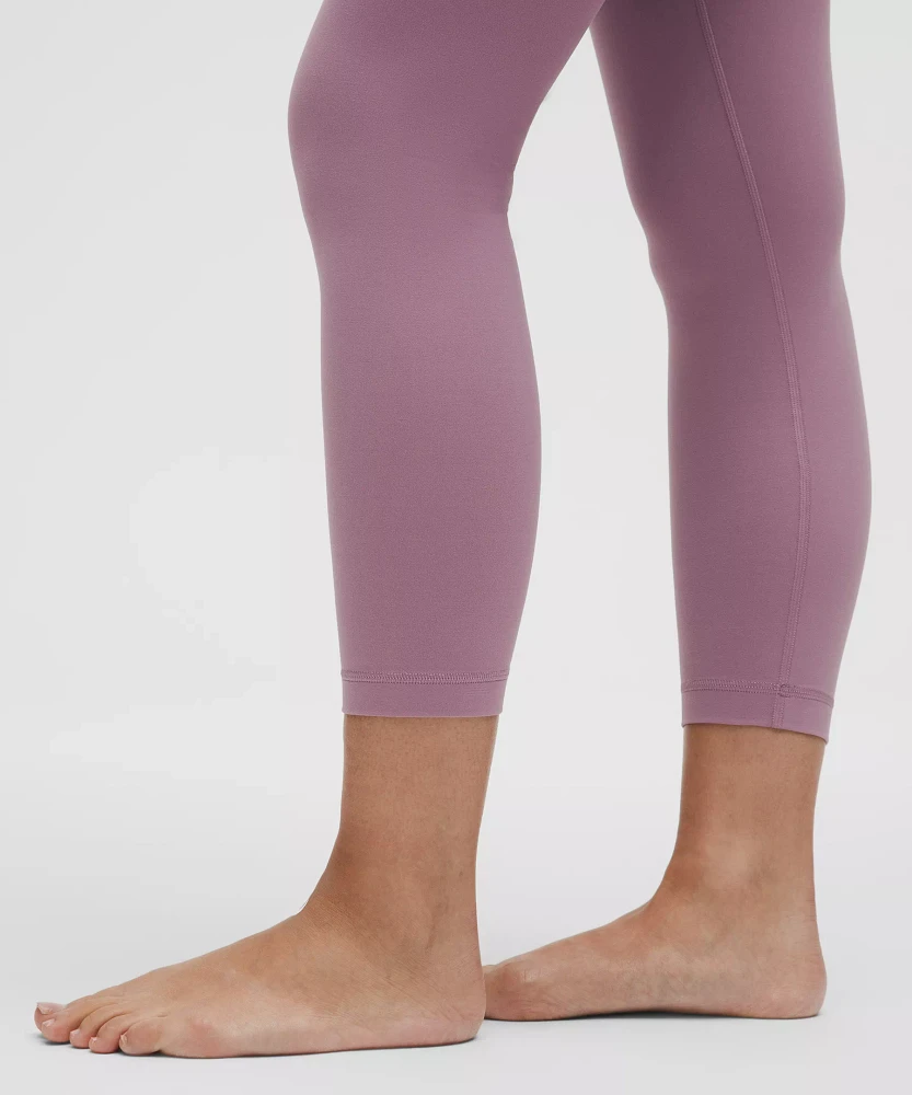 Groove High-Rise Ribbed Panel Tight 25" | Women's Leggings/Tights