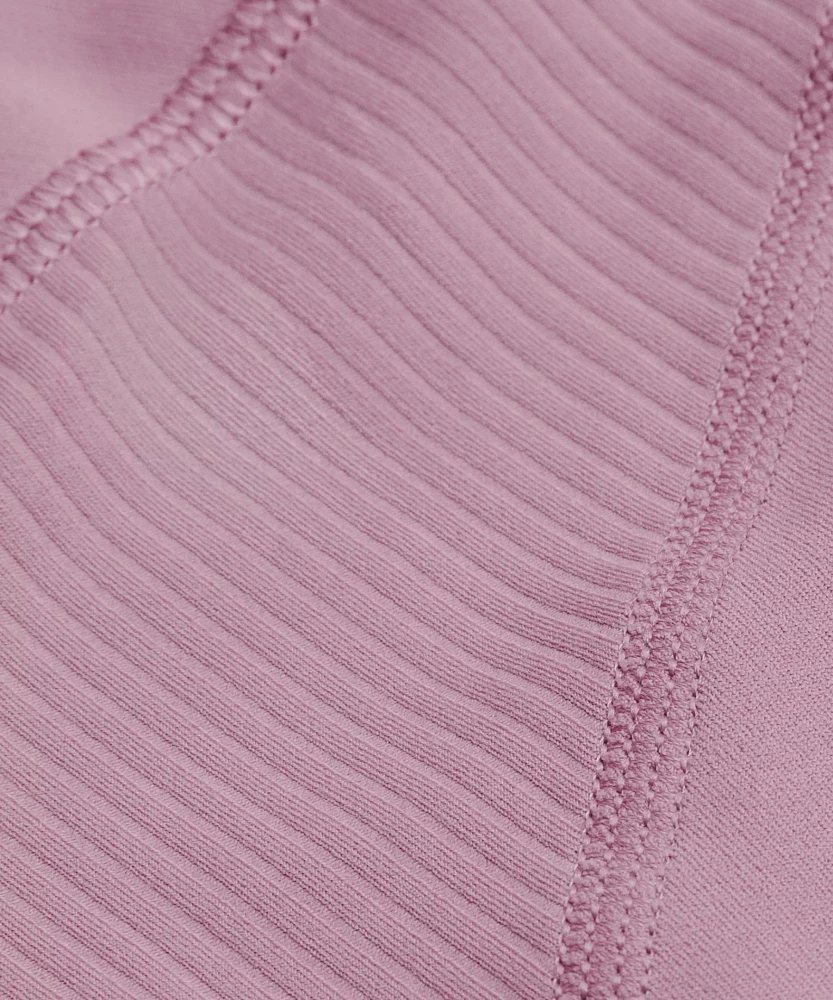 Groove High-Rise Ribbed Panel Tight 25" | Women's Leggings/Tights