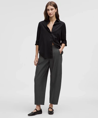 Utilitech Twill Mid-Rise Barrel-Leg Pant | Women's Trousers