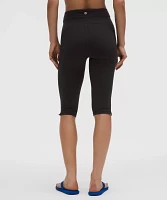 Groove High-Rise Notched-Hem Crop 15" | Women's Capris