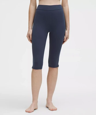 Groove High-Rise Notched-Hem Crop 15" | Women's Capris