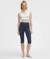 Groove High-Rise Notched-Hem Crop 15" | Women's Capris