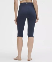 Groove High-Rise Notched-Hem Crop 15" | Women's Capris
