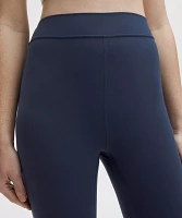 Groove High-Rise Notched-Hem Crop 15" | Women's Capris