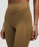 Nulu High-Rise Mesh-Panel Tight 25" | Women's Leggings/Tights