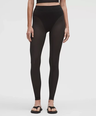 Nulu High-Rise Mesh-Leg Tight 28" | Women's Leggings/Tights