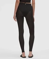 Nulu High-Rise Mesh-Leg Tight 28" | Women's Leggings/Tights