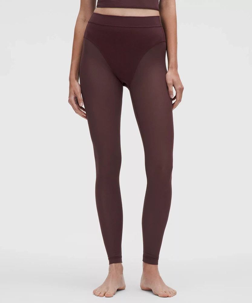 Nulu High-Rise Mesh-Leg Tight 28" | Women's Leggings/Tights