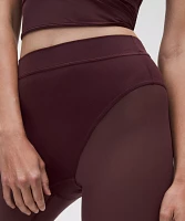 Nulu High-Rise Mesh-Leg Tight 28" | Women's Leggings/Tights