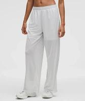 Mesh High-Rise Wide-Leg Training Pant | Women's Pants