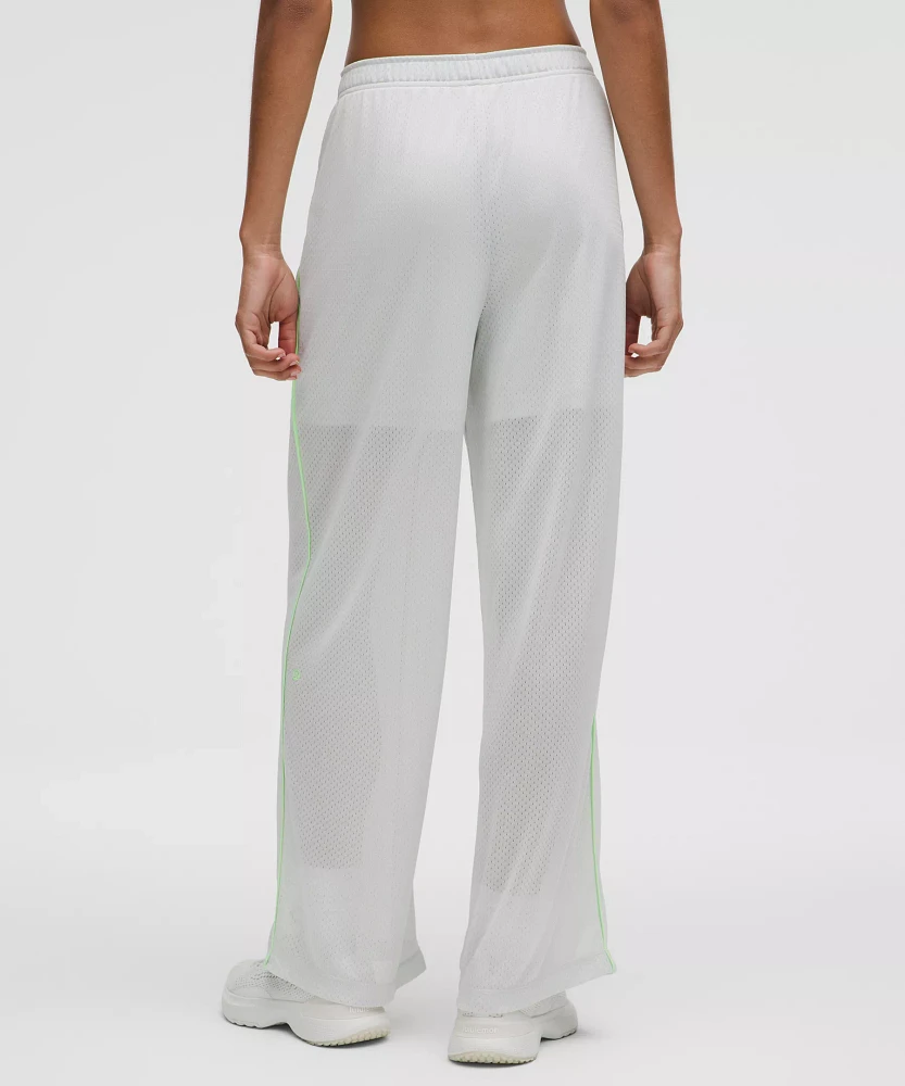 Mesh High-Rise Wide-Leg Training Pant | Women's Pants