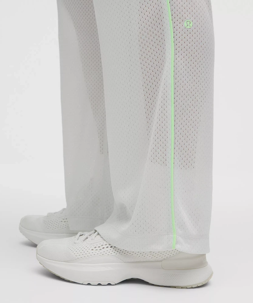 Mesh High-Rise Wide-Leg Training Pant | Women's Pants