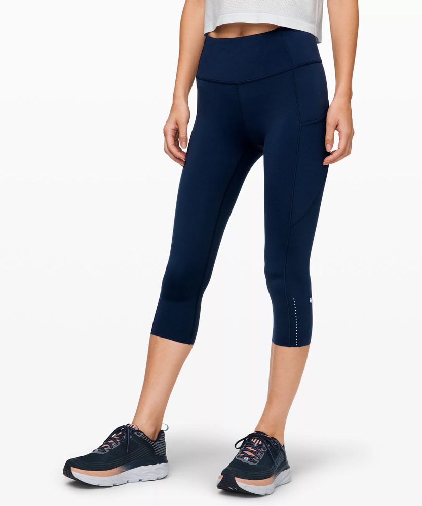 Lululemon athletica Fast and Free Reflective High-Rise Crop 19, Women's  Capris