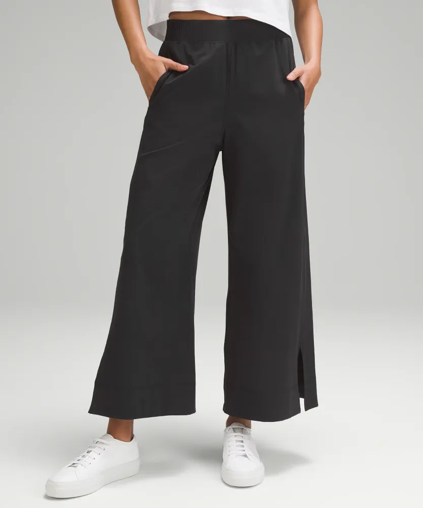 Lululemon athletica Stretch Woven High-Rise Wide-Leg Cropped Pant