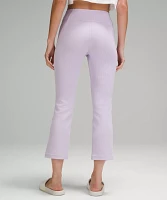 Ribbed Softstreme Zip-Leg High-Rise Cropped Pant 25" | Women's Capris