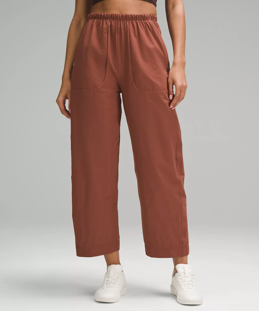 Lightweight Mid-Rise Barrel-Leg Cropped Pant | Women's Capris