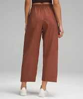 Lightweight Mid-Rise Barrel-Leg Cropped Pant | Women's Capris