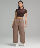 Lightweight Mid-Rise Barrel-Leg Cropped Pant | Women's Capris