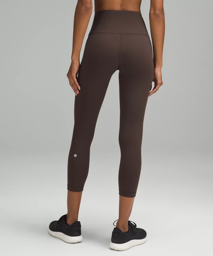 Wunder Train High-Rise Ribbed Crop 23" | Women's Capris