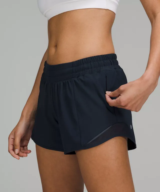 Lululemon HOTTY HOT SHORTS Paint Drift Multi/Graphite Grey Sz 4