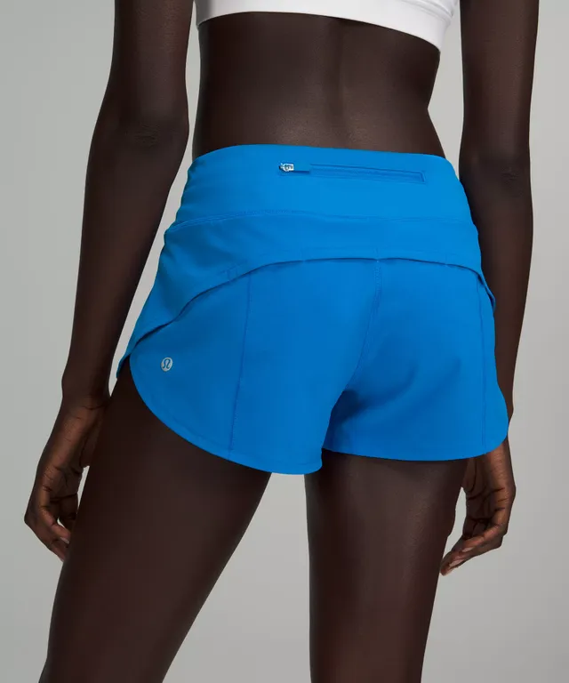 NEW Women Lululemon Speed Up Mid-Rise Lined Short 4 Pastel Blue