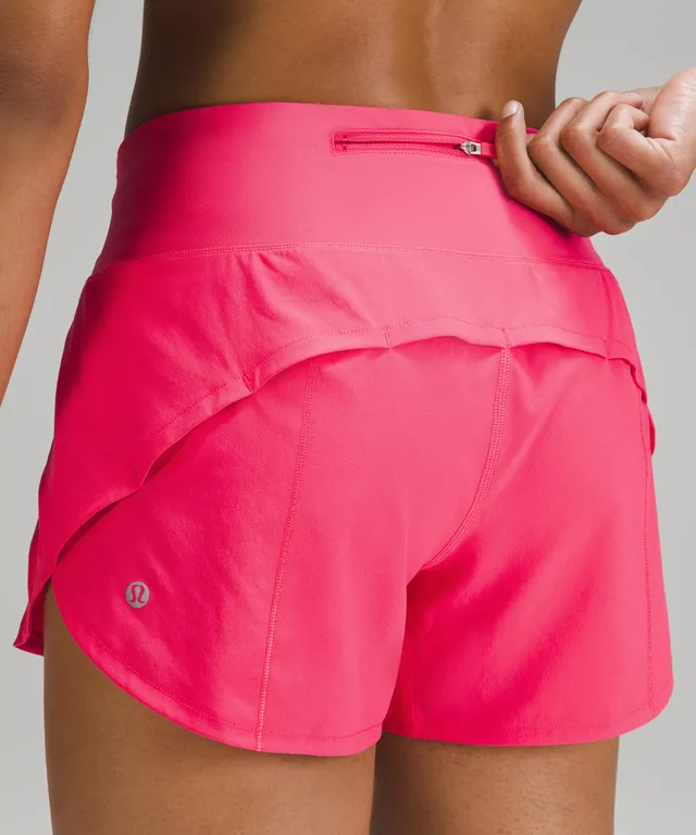 Lululemon High Rise Speed Up Shorts 4” Size 4 Highlight Yellow - $60 - From  Ava