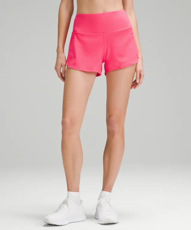 lululemon athletica, Shorts, New Lululemon Speed Track Short Pink  Paradise Size 4 Womens