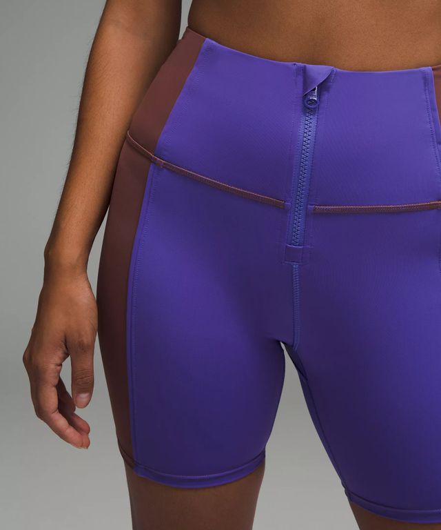 lululemon athletica, Shorts, Lululemon Purple Dot Presta Padded  Bikecycling Shorts Wicking Breathable 8