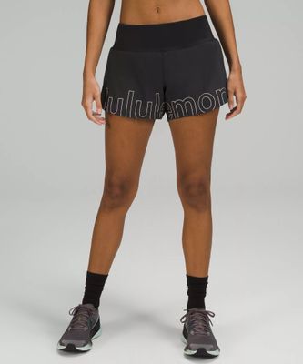 Speed Up Mid-Rise Lined Short 4" *Graphic | Women's Shorts