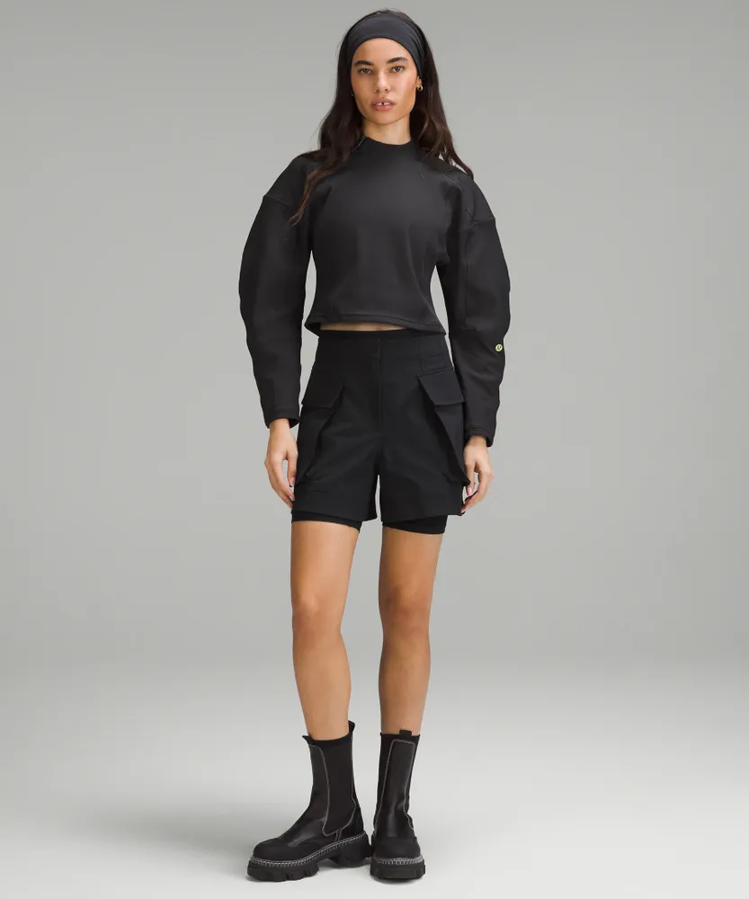Relaxed-Fit Super-High-Rise Cargo Short 4" | Women's Shorts