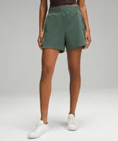 Stretch Woven Relaxed-Fit High-Rise Short 4" | Women's Shorts