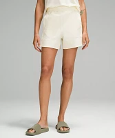 Stretch Woven Relaxed-Fit High-Rise Short 4" | Women's Shorts