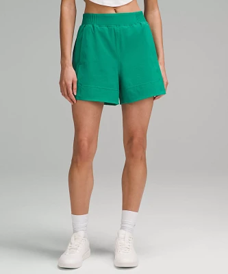 Stretch Woven Relaxed-Fit High-Rise Short 4" | Women's Shorts