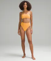 Lululemon athletica Nulu Mesh Logo High-Waist Bikini Underwear, Women's