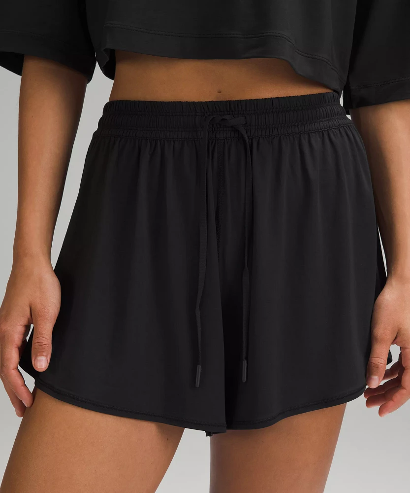 Modal High-Rise Relaxed-Fit Lounge Short 3.5" | Women's Shorts