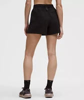 Grid-Texture Relaxed High-Rise Hiking Short 4" | Women's Shorts