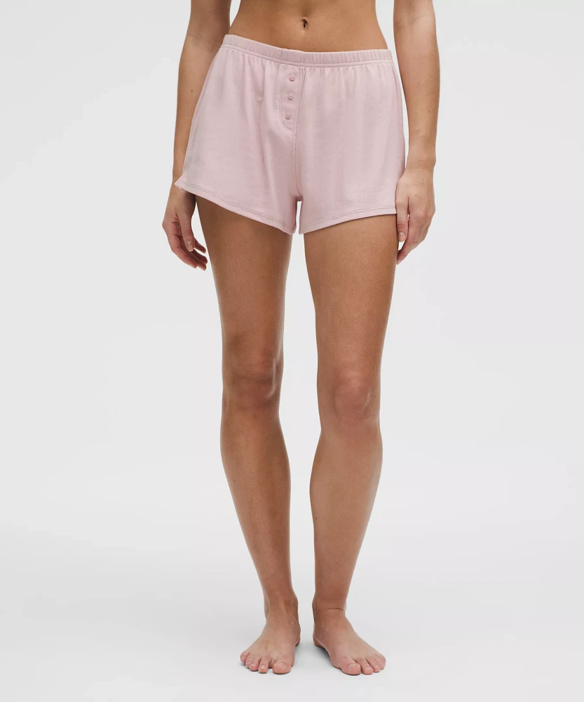 Cotton Pointelle Mid-Rise Short 3" | Women's Shorts