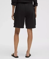 Scuba Mid-Rise Oversized Cargo Short 9" | Women's Shorts