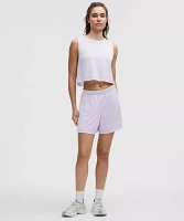 Double-Layered Mesh Mid-Rise Short 5" | Women's Shorts