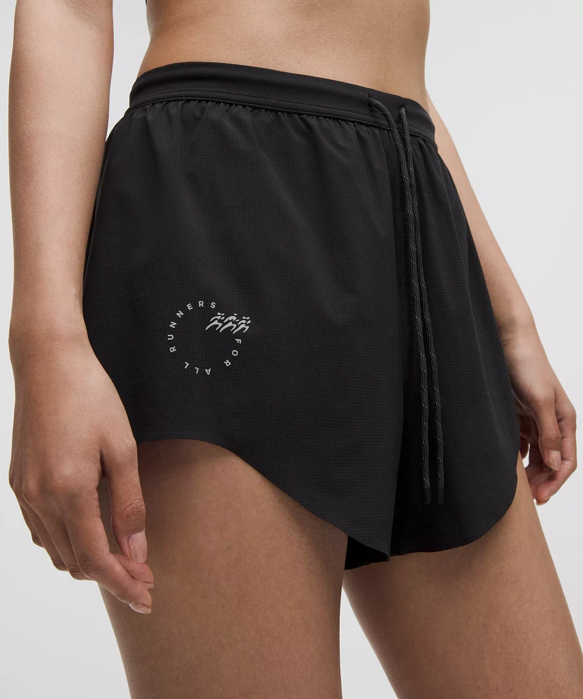 Mile Maker Run Crew Graphic Woven High-Rise Short 3" | Women's Shorts