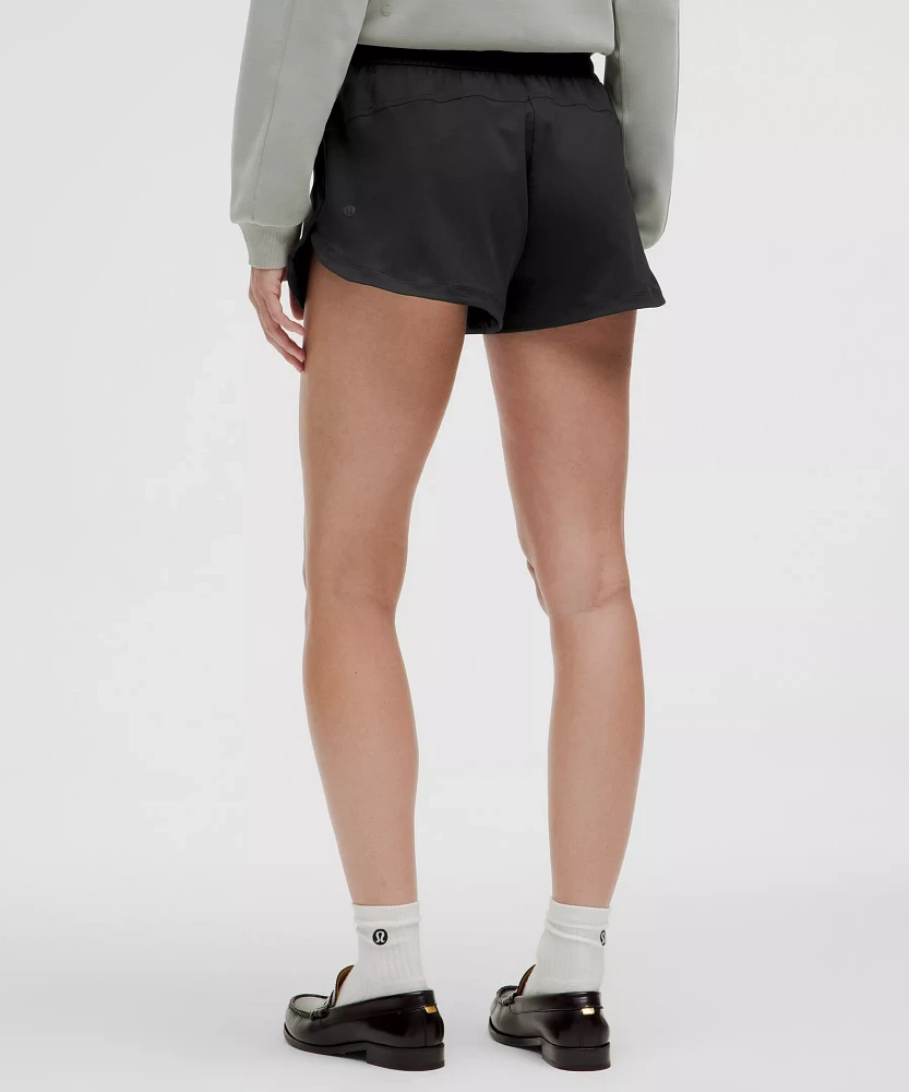 Soft Jersey Mid-Rise Curved-Hem Short 3" | Women's Shorts