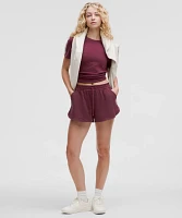 Soft Jersey Mid-Rise Curved-Hem Short 3" | Women's Shorts