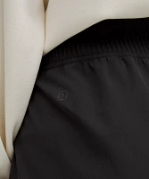 Stretch Woven Ruffle-Waist High-Rise Short 9" | Women's Shorts