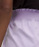 Stretch Woven Ruffle-Waist High-Rise Short 9" | Women's Shorts